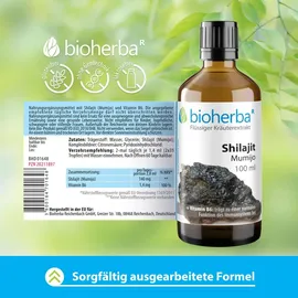 Bioherba Shilajit Mumijo Tropfen Tinktur 50 ml
