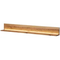 MASSIVMOEBEL24.DE Wandregal 165 x 19 x 17 cm Natur Geölt