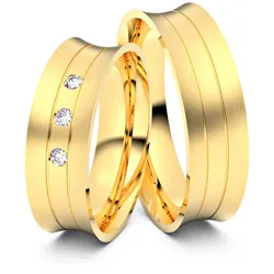 Trauringe Gummersbach 585er Gelbgold - 2563