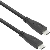 Act USB-C-Kabel 5 m kompatibel mit Monitor, Laptop, SSD Schwarz