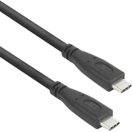 Act USB-C-Kabel 5 m kompatibel mit Monitor, Laptop, SSD Schwarz