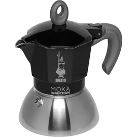 Bialetti Moka Induction 2 Tassen schwarz/silber