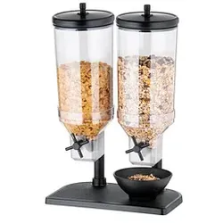 APS Müslispender Duo Fresh & Easy schwarz 2 x 4,5  l