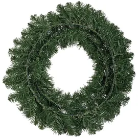 Kaemingk 1 Künstlicher Tannenkranz 60cm Deko Kranz Winter Weihnachten Weihnachtskranz Adventskranz Winterdeko Weihnachtsdeko Grün