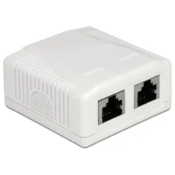 Netzwerk Anschlussdose 2 Port Cat.6A LSA
