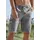 John Devin Shorts Bermuda, kurze Jogger Pants mit Cargotaschen, knielang, elastische Schlupf-Bermuda grau XL (56/58)