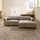 Livora Eckcouch Cord Velours 2-Sitzer Beige
