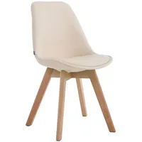 TPFLiving Esszimmerstuhl, Creme, Textil, 48x84x55 cm, Esszimmer, Stühle, Esszimmerstühle,