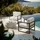 Tectake tectake® Garten-Loungesessel, Dicke des Sitzpolsters 14 cm, pulverbeschichtetes Stahlgestell, 74 x 78 x 85 cm