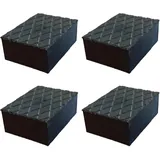 CARALL 4 Stück Hebebühnen, rechteckige Gummipuffer, kompatibel mit Ravaglioli Corghi OMCN, 160 x 120 x 60 mm, für Auto und SUV
