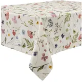 sander table + home Tischdecke Tischdecke "Marianne", Baumwolle Blumen bunt eckig | 130 cm x 170 cm