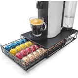 RECAPS Kaffeepadhalter Schubladenablage Kaffeekapseln Küchenorganisator Kompatibel mit Vertuoline Stores 40 Kapseln Schwarze Farbe