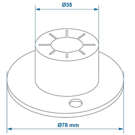 PRO PLUS ProPlus Füßen Tischbeine/Trittstufen Set von 4 Stück