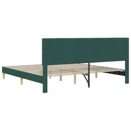vidaXL Bettrahmen 200 x 200 cm Dunkelgrün