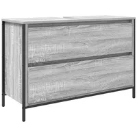VidaXL Waschbeckenunterschrank mit Schubladen Grau Sonoma 90x34,5x60cm
