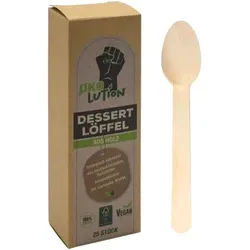 Ökolution Dessert Holzlöffel Birke (25St)