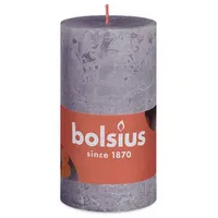 Bolsius Rustik Stumpenkerze 10 x 5 cm gefrorener lavendel