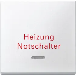 1St. Merten 431819 Wippe mit Kontrollfenster und Aufdruck Heizungsnotschalter, p...