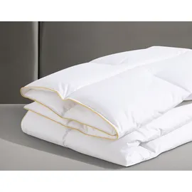 Balette Daunenbettdecke + Kopfkissen »140 Jahre Balette, in 5 Wärmeklassen, Made in Germany, Downpass« Bettwaren-Set, 135x200 oder 155x220 cm & Kissen 80x80 cm weiß