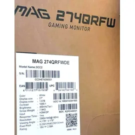 MSI MAG 274QRFWDE 27" Weiß