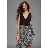Bruno Banani Sommerkleid Gemustert Schwarz/Weiß 42