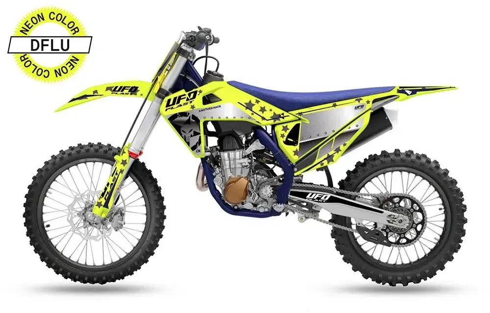 Ufo Stardust Husqvarna Tc 125 19-22 Plastikbausatz - Fluo Yellow - One Size