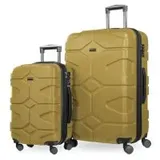 X-Kölln – Koffer 2-er Set Hartschale, Herbstgold, Doppelrollen, TSA