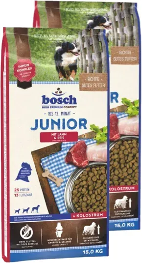 BOSCH Junior Lamm & Reis 2x15 kg (Rabatt für Stammkunden 3%)