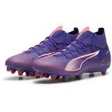 Puma Ultra 5 Match+ FG/AG Soccer Shoe, Lapis Lazuli White-Sunset Glow, 39 EU