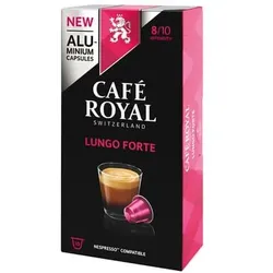 CAFE ROYAL Kaffeekapsel Alu Lungo Forte für Nespressom LUNGO FORTE