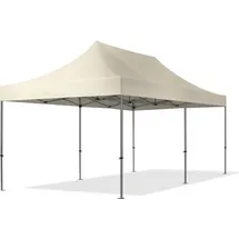 TOOLPORT Faltpavillon 3 x 6 m inkl. Seitenteile Creme