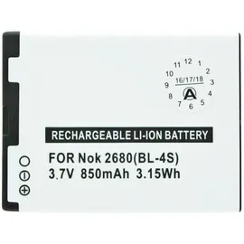 AccuCell Akku passend für Nokia 2680 Slide, 3710 fold, 7100 Sup