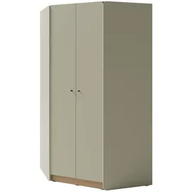 beautysofa Eckschrank ALEX 95 x 195 x 95 cm Grün