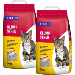 FIT+FUN Katzenstreu klumpend 2x20 kg