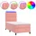 vidaXL Boxspringbett 100 x 200 cm Rosa