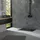 luxebath Duschwanne 100x80 cm Schwarz mit Ablaufgarnitur, SMC H:3cm