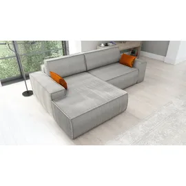 mebloland Ecksofa TOR mit Schlaffunktion. Farbe: Grey. - Grau