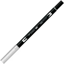 Tombow ABT-N95 Fasermaler Dual Brush Pen mit zwei Spitzen, cool grey 1
