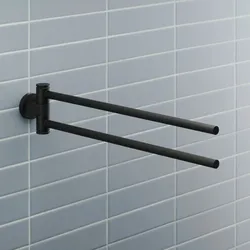 Duravit D-Code Handtuchhalter, Accessoires, schwarz matt