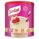 Slim Fast Milchshake Pulver Himbeere + Weiße Schokolade I Kalorienreduzierter