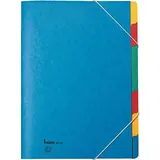 BENE Ordnungsmappe A4 Blau 7 Fächer