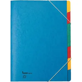 BENE Ordnungsmappe A4 Blau 7 Fächer