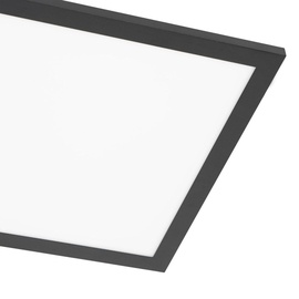 LINDBY LED-Panel Lamin, schwarz, 29,5 x 29,5 cm