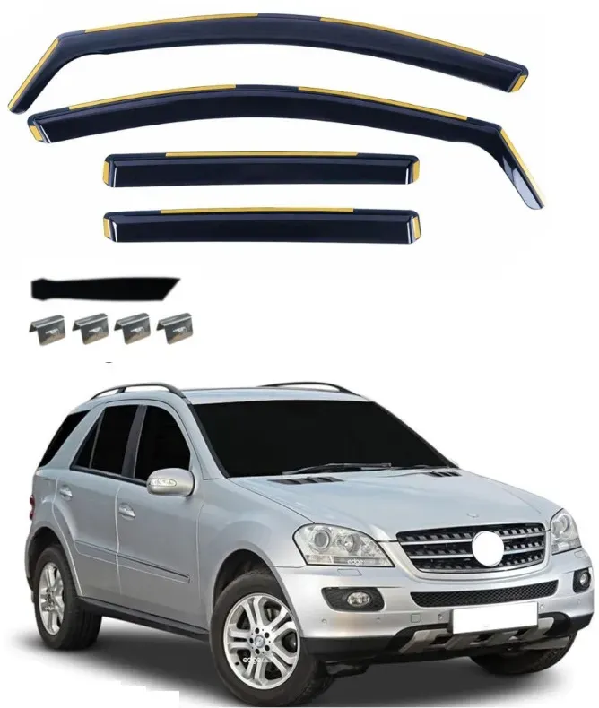Satz mit 4 Windabweisern für Mercedes-Benz ML W164 (2005–2011)
