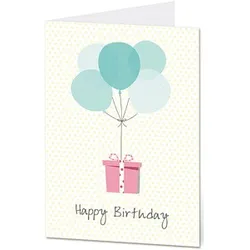 LUMA Geburtstagskarte Happy Birthday DIN B6