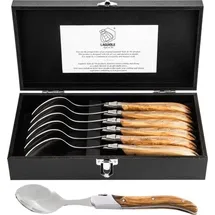 Laguiole Style de Vie Suppenlöffel Luxury Line, 6-teilig, Olivenholz