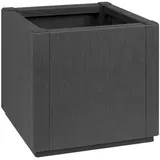 vidaXL Gartenpflanzer dunkelgrau 36x36x35 cm aus PP