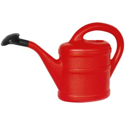 Geli Gießkanne mit Brause Kindergießkanne Blumenkanne mit Brause Klein 1 Liter Rot