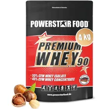 Powerstar Food Whey Protein Haselnuss Pulver 4000 g