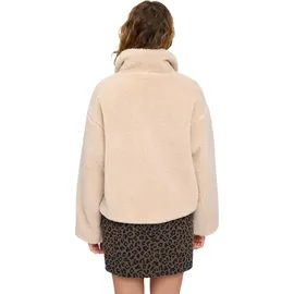 Mazine Faux-Fur Button Jacket - M